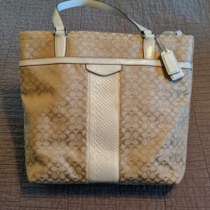 NEW Coach Signature Stripe Tote
